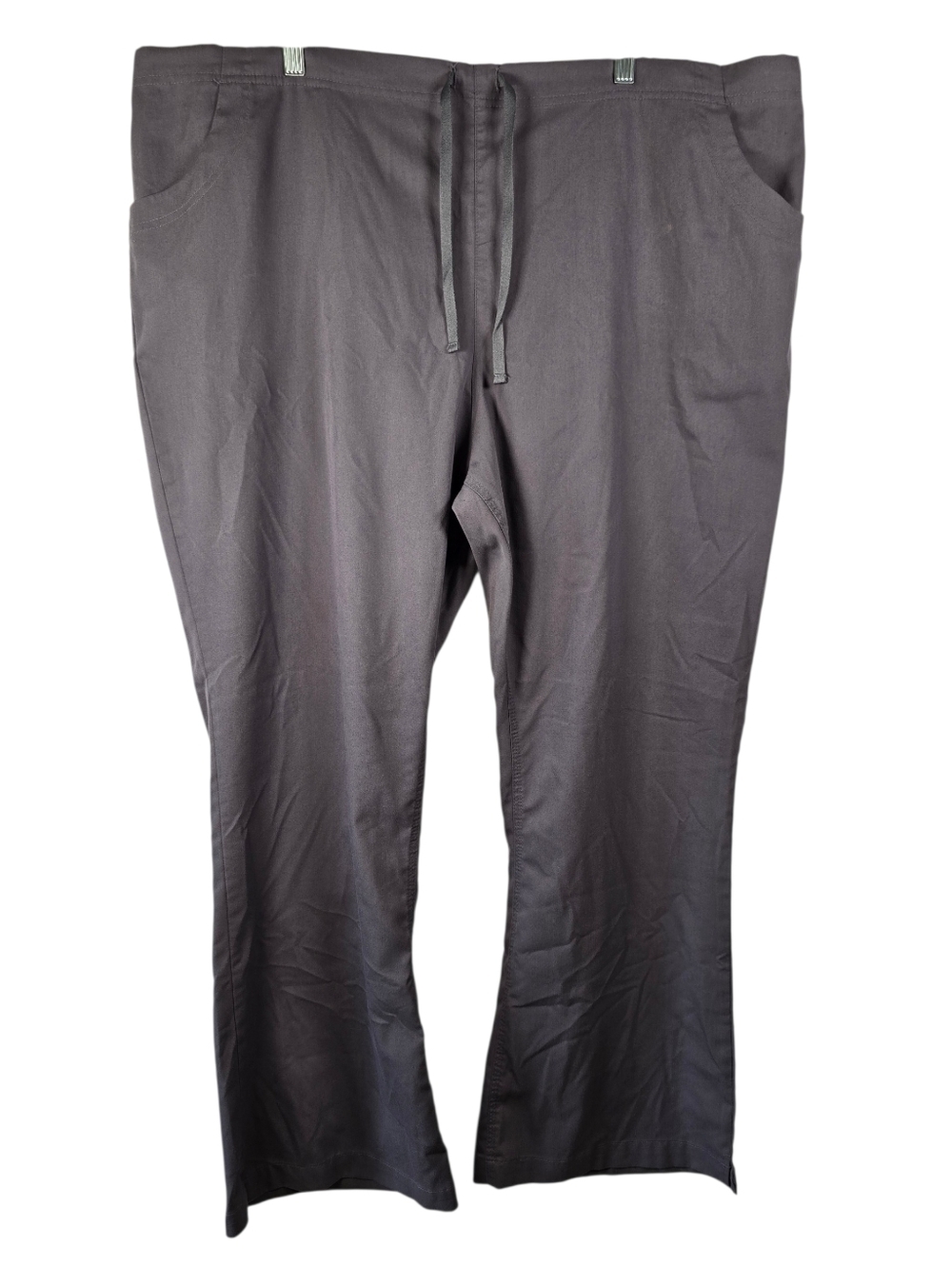 Carhartt Women's Dark Grey Scrubs Baggy Pants Pocket Gray Drawstring Size 3X - Picture 1 of 12